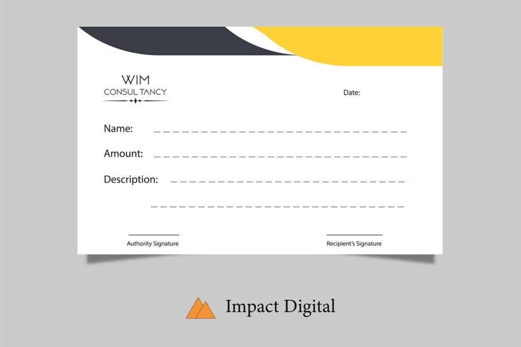 3 Layer Receipt Design & Print for Visa Consultancy Firm