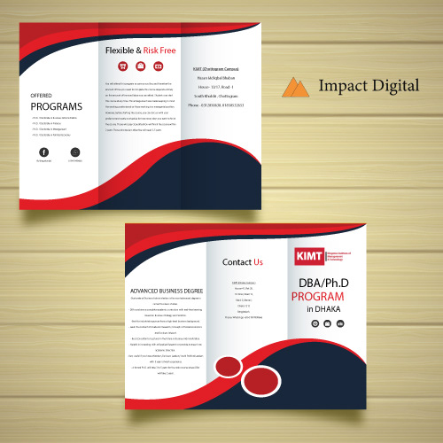 Trifold Brochure for Educational Institute